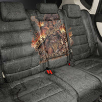 Queen Nzinga Back Car Seat Cover Fierce African Warrior Queen - Dark Tribal Fire Art - Wonder Print Shop