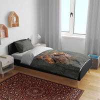 Queen Nzinga Bedding Set Fierce African Warrior Queen - Dark Tribal Fire Art - Wonder Print Shop