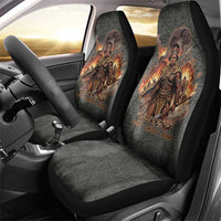 Queen Nzinga Car Seat Cover Fierce African Warrior Queen - Dark Tribal Fire Art - Wonder Print Shop