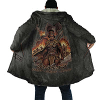 Queen Nzinga Cloak Fierce African Warrior Queen - Dark Tribal Fire Art - Wonder Print Shop