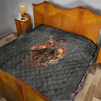Queen Nzinga Quilt Fierce African Warrior Queen - Dark Tribal Fire Art - Wonder Print Shop
