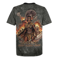 Queen Nzinga Rugby Jersey Fierce African Warrior Queen - Dark Tribal Fire Art - Wonder Print Shop