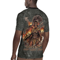 Queen Nzinga Rugby Jersey Fierce African Warrior Queen - Dark Tribal Fire Art - Wonder Print Shop