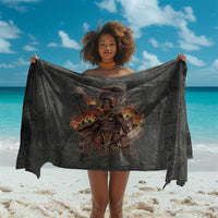 Queen Nzinga Sarong Fierce African Warrior Queen - Dark Tribal Fire Art - Wonder Print Shop