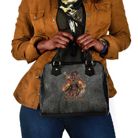 Queen Nzinga Shoulder Handbag Fierce African Warrior Queen - Dark Tribal Fire Art - Wonder Print Shop