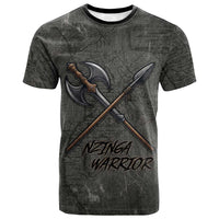 Queen Nzinga T shirt Fierce African Warrior Queen - Dark Tribal Fire Art - Wonder Print Shop