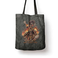 Queen Nzinga Tote Bag Fierce African Warrior Queen - Dark Tribal Fire Art - Wonder Print Shop