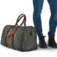 Queen Nzinga Travel Bag Fierce African Warrior Queen - Dark Tribal Fire Art - Wonder Print Shop