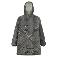 Queen Nzinga Wearable Blanket Hoodie Fierce African Warrior Queen - Dark Tribal Fire Art - Wonder Print Shop