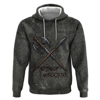 Queen Nzinga Zip Hoodie Fierce African Warrior Queen - Dark Tribal Fire Art - Wonder Print Shop