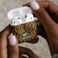 Queen Nzinga AirPods Case Mbandi Traditional Regal Portrait Empowerment Quote African Female Leadership - Wonder Print Shop