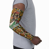 Queen Nzinga Arm Sleeves Mbandi Traditional Regal Portrait Empowerment Quote African Female Leadership - Wonder Print Shop