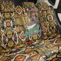 Queen Nzinga Back Car Seat Cover Mbandi Traditional Regal Portrait Empowerment Quote African Female Leadership - Wonder Print Shop