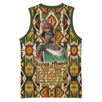 Queen Nzinga Basketball Jersey Mbandi Traditional Regal Portrait Empowerment Quote African Female Leadership - Wonder Print Shop