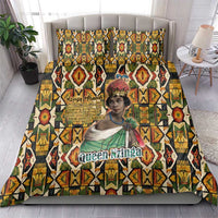 Queen Nzinga Bedding Set Mbandi Traditional Regal Portrait Empowerment Quote African Female Leadership - Wonder Print Shop