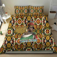Queen Nzinga Bedding Set Mbandi Traditional Regal Portrait Empowerment Quote African Female Leadership - Wonder Print Shop