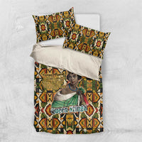 Queen Nzinga Bedding Set Mbandi Traditional Regal Portrait Empowerment Quote African Female Leadership - Wonder Print Shop