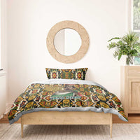 Queen Nzinga Bedding Set Mbandi Traditional Regal Portrait Empowerment Quote African Female Leadership - Wonder Print Shop