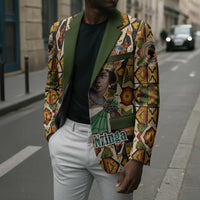 Queen Nzinga Blazer Mbandi Traditional Regal Portrait Empowerment Quote African Female Leadership - Wonder Print Shop