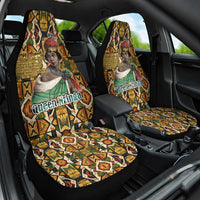 Queen Nzinga Car Seat Cover Mbandi Traditional Regal Portrait Empowerment Quote African Female Leadership - Wonder Print Shop