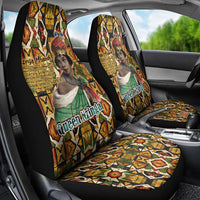 Queen Nzinga Car Seat Cover Mbandi Traditional Regal Portrait Empowerment Quote African Female Leadership - Wonder Print Shop