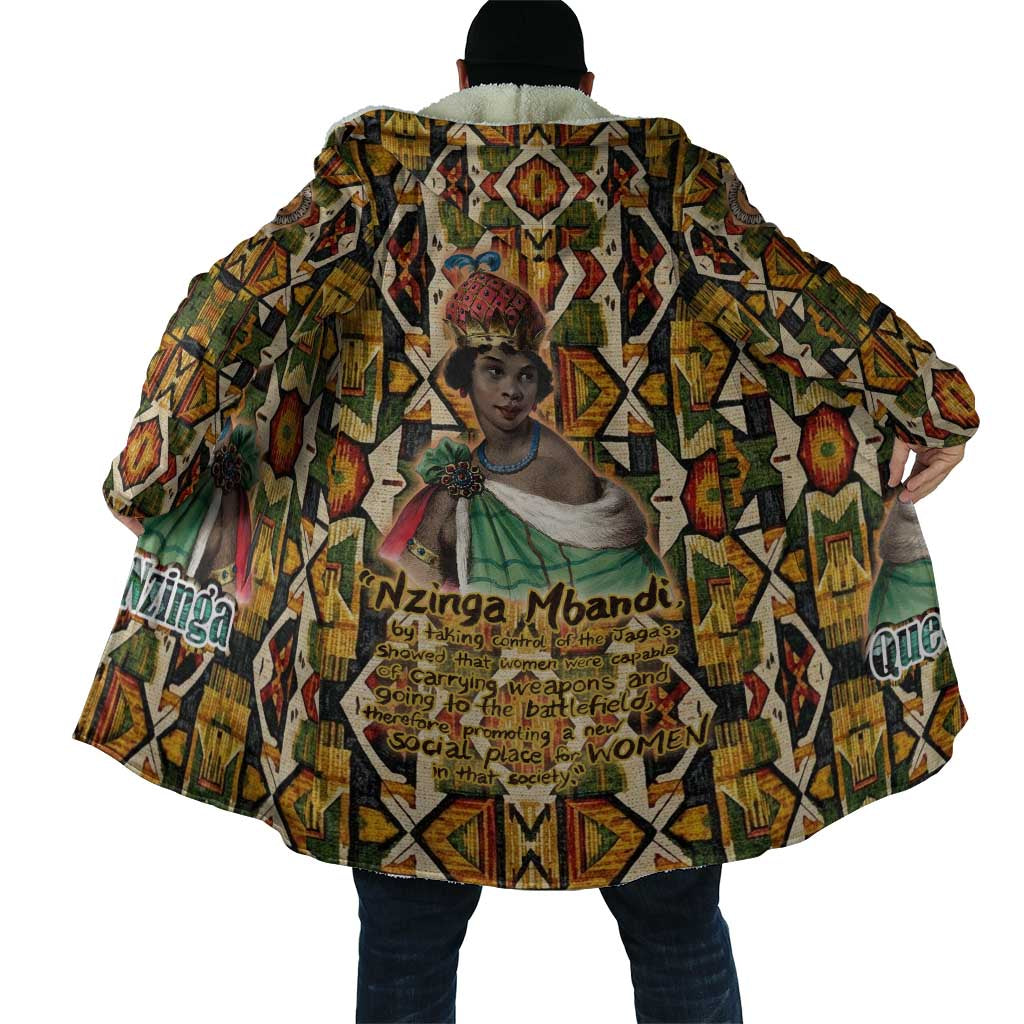 Queen Nzinga Cloak Mbandi Traditional Regal Portrait Empowerment Quote African Female Leadership - Wonder Print Shop