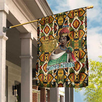 Queen Nzinga Garden Flag Mbandi Traditional Regal Portrait Empowerment Quote African Female Leadership - Wonder Print Shop
