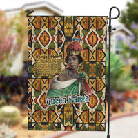 Queen Nzinga Garden Flag Mbandi Traditional Regal Portrait Empowerment Quote African Female Leadership - Wonder Print Shop