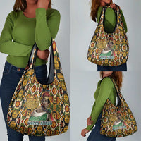 Queen Nzinga Grocery Bag Mbandi Traditional Regal Portrait Empowerment Quote African Female Leadership - Wonder Print Shop
