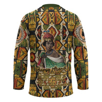Queen Nzinga Hockey Jersey Mbandi Traditional Regal Portrait Empowerment Quote African Female Leadership - Wonder Print Shop