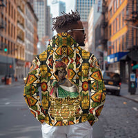 Queen Nzinga Hoodie Mbandi Traditional Regal Portrait Empowerment Quote African Female Leadership - Wonder Print Shop