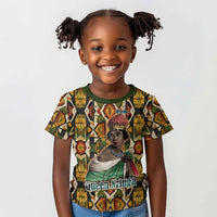 Queen Nzinga Kid T shirt Mbandi Traditional Regal Portrait Empowerment Quote African Female Leadership - Wonder Print Shop