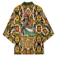 Queen Nzinga Kimono Mbandi Traditional Regal Portrait Empowerment Quote African Female Leadership - Wonder Print Shop