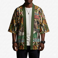 Queen Nzinga Kimono Mbandi Traditional Regal Portrait Empowerment Quote African Female Leadership - Wonder Print Shop