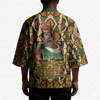 Queen Nzinga Kimono Mbandi Traditional Regal Portrait Empowerment Quote African Female Leadership - Wonder Print Shop