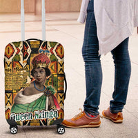 Queen Nzinga Luggage Cover Mbandi Traditional Regal Portrait Empowerment Quote African Female Leadership - Wonder Print Shop