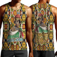 Queen Nzinga Men Tank Top Mbandi Traditional Regal Portrait Empowerment Quote African Female Leadership - Wonder Print Shop