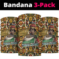 Queen Nzinga Neck Gaiter Mbandi Traditional Regal Portrait Empowerment Quote African Female Leadership - Wonder Print Shop
