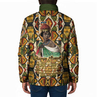 Queen Nzinga Padded Jacket Mbandi Traditional Regal Portrait Empowerment Quote African Female Leadership - Wonder Print Shop
