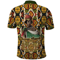 Queen Nzinga Polo Shirt Mbandi Traditional Regal Portrait Empowerment Quote African Female Leadership - Wonder Print Shop