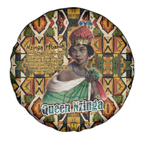 Queen Nzinga Spare Tire Cover Mbandi Traditional Regal Portrait Empowerment Quote African Female Leadership - Wonder Print Shop