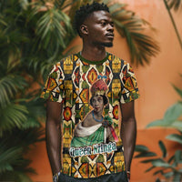 Queen Nzinga T shirt Mbandi Traditional Regal Portrait Empowerment Quote African Female Leadership - Wonder Print Shop