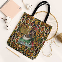 Queen Nzinga Tote Bag Mbandi Traditional Regal Portrait Empowerment Quote African Female Leadership - Wonder Print Shop