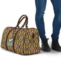 Queen Nzinga Travel Bag Mbandi Traditional Regal Portrait Empowerment Quote African Female Leadership - Wonder Print Shop