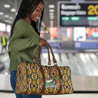Queen Nzinga Travel Bag Mbandi Traditional Regal Portrait Empowerment Quote African Female Leadership - Wonder Print Shop