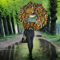 Queen Nzinga Umbrella Mbandi Traditional Regal Portrait Empowerment Quote African Female Leadership - Wonder Print Shop