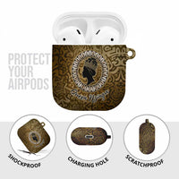 Queen Nzinga AirPods Case Cowrie Crown Silhouette Royal Power - Wonder Print Shop