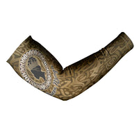 Queen Nzinga Arm Sleeves Cowrie Crown Silhouette Royal Power - Wonder Print Shop