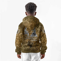 Queen Nzinga Kid Hoodie Cowrie Crown Silhouette Royal Power - Wonder Print Shop