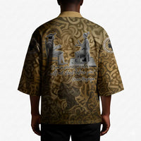 Queen Nzinga Kimono Cowrie Crown Silhouette Royal Power - Wonder Print Shop